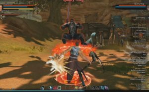 MMORPG Action combat