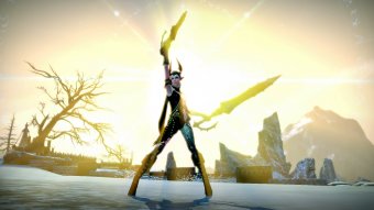 Green Crystal Power TERA Castanic Warrior